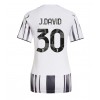 Juventus Jonathan David #30 Hjemmedrakt Kvinner 2025-26 Kortermet